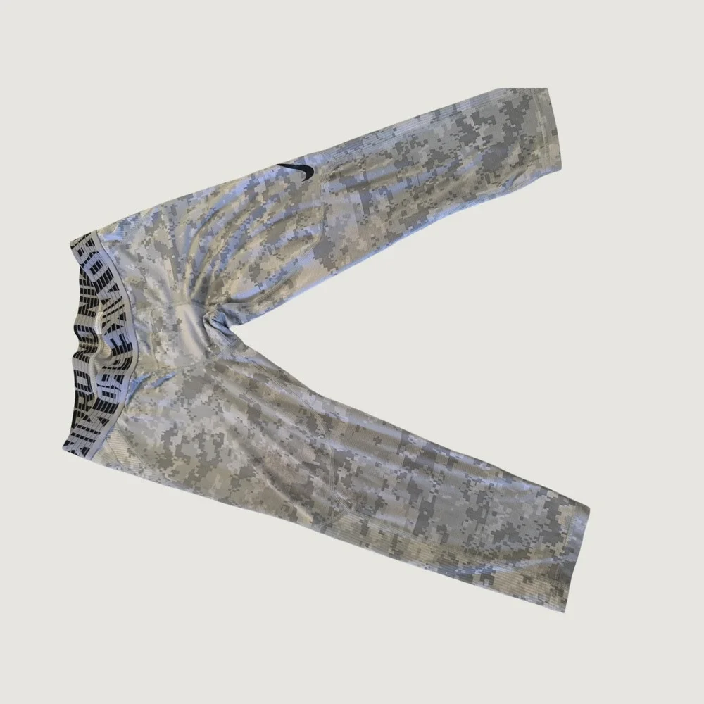 Nike Pro Compression‎ Leggings Mens Grey Digital Camo Athletic Tights